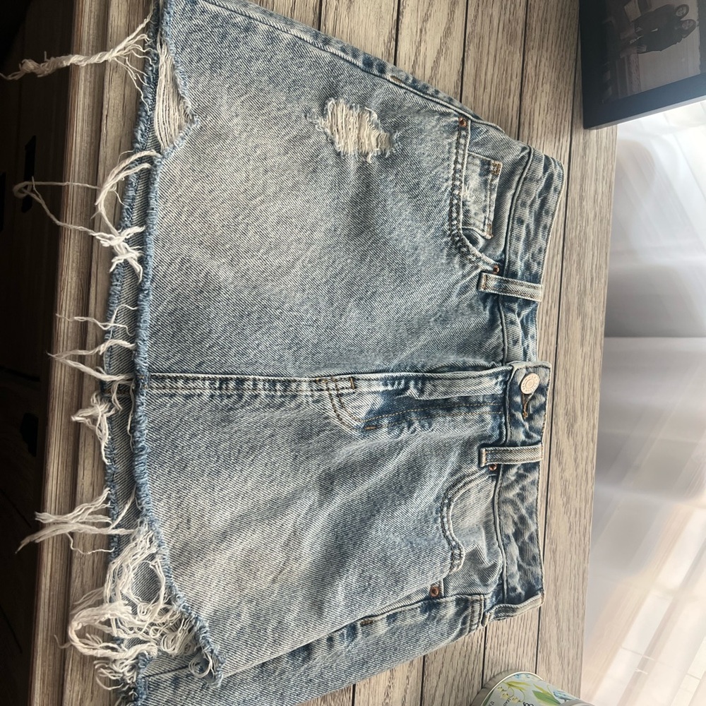 PacSun Light Blue Denim Mini Skirt